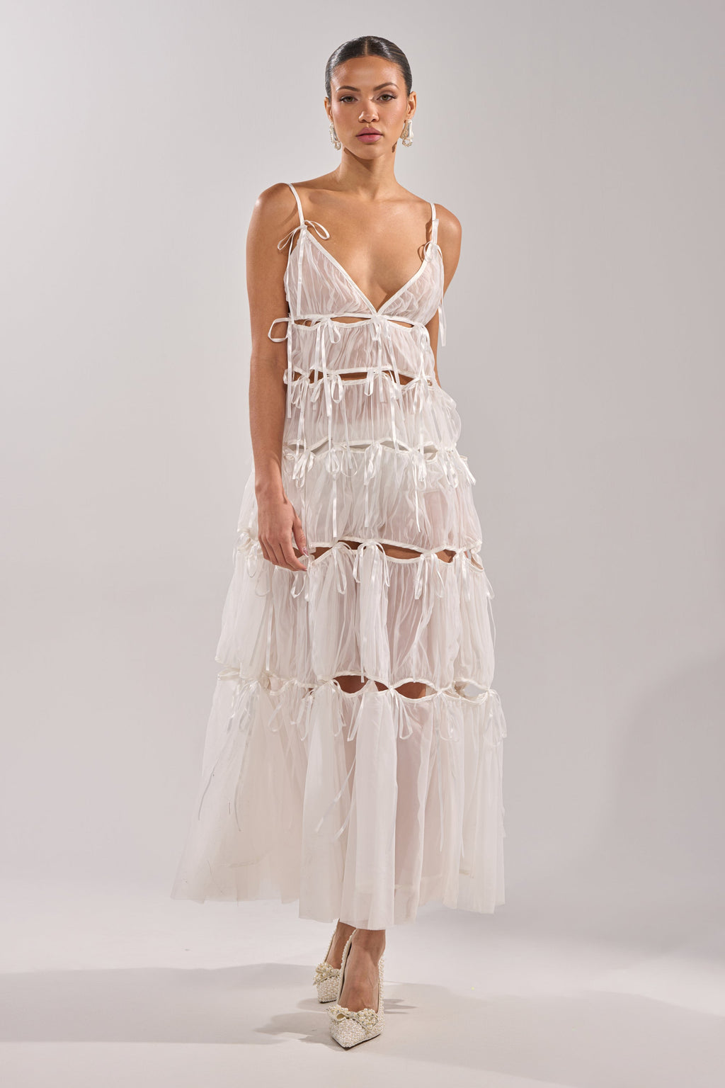 COULDN'T BE ME IF YOU TRIED TIE MAXI DRESS