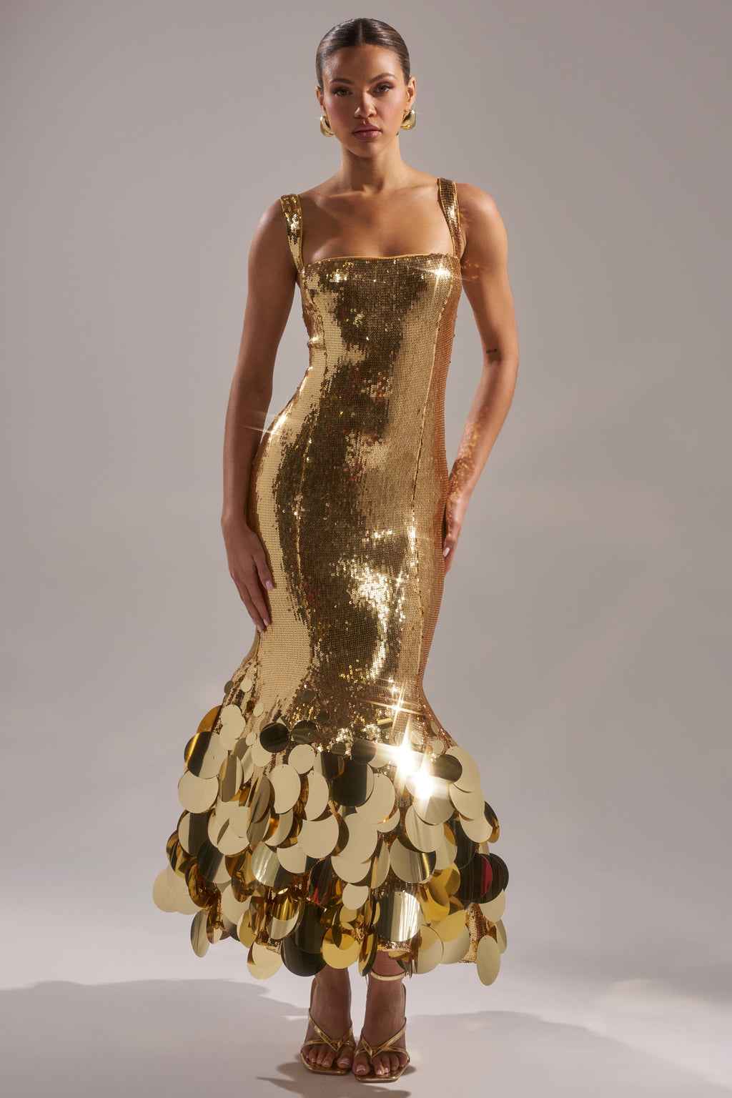 LIFE OF THE PARTY SEQUIN MIDI DRESS