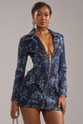 INTO SOMETHING BETTER DENIM BLAZER MINI DRESS