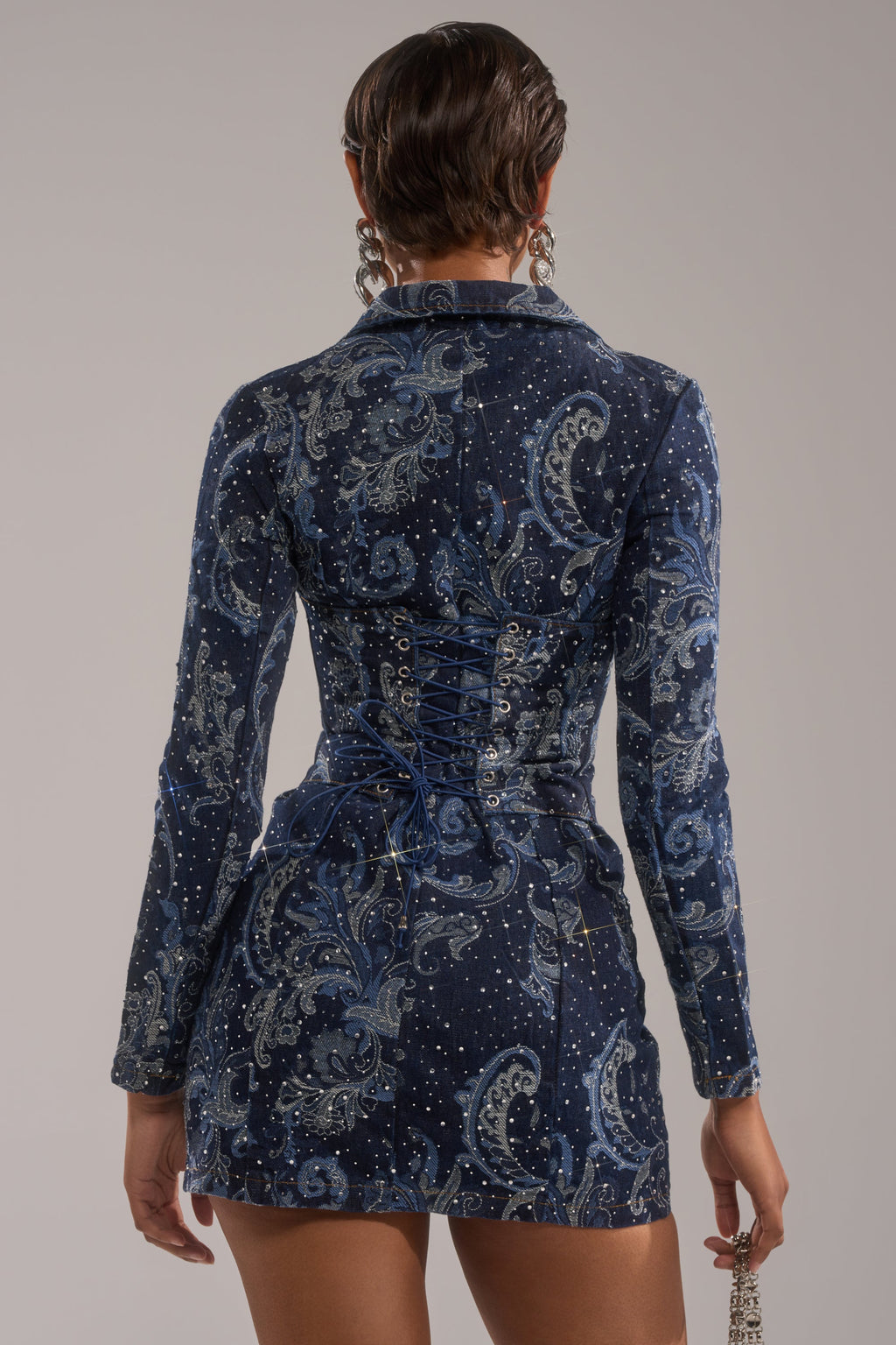INTO SOMETHING BETTER DENIM BLAZER MINI DRESS