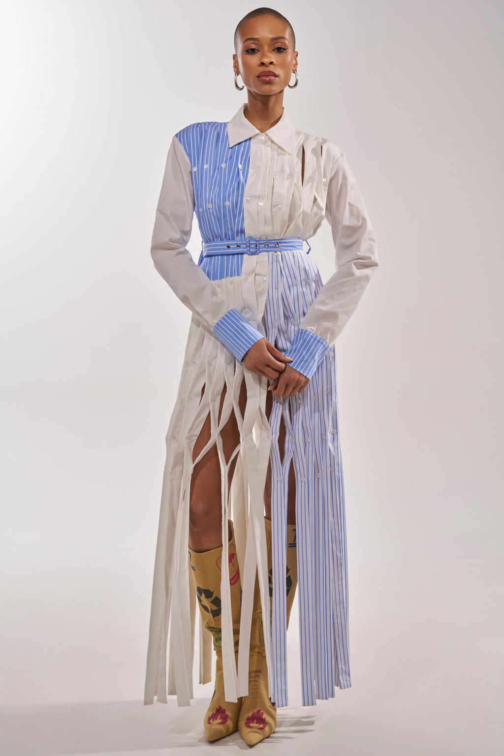 NOT MY MANS BUTTON UP SHIRT MAXI DRESS