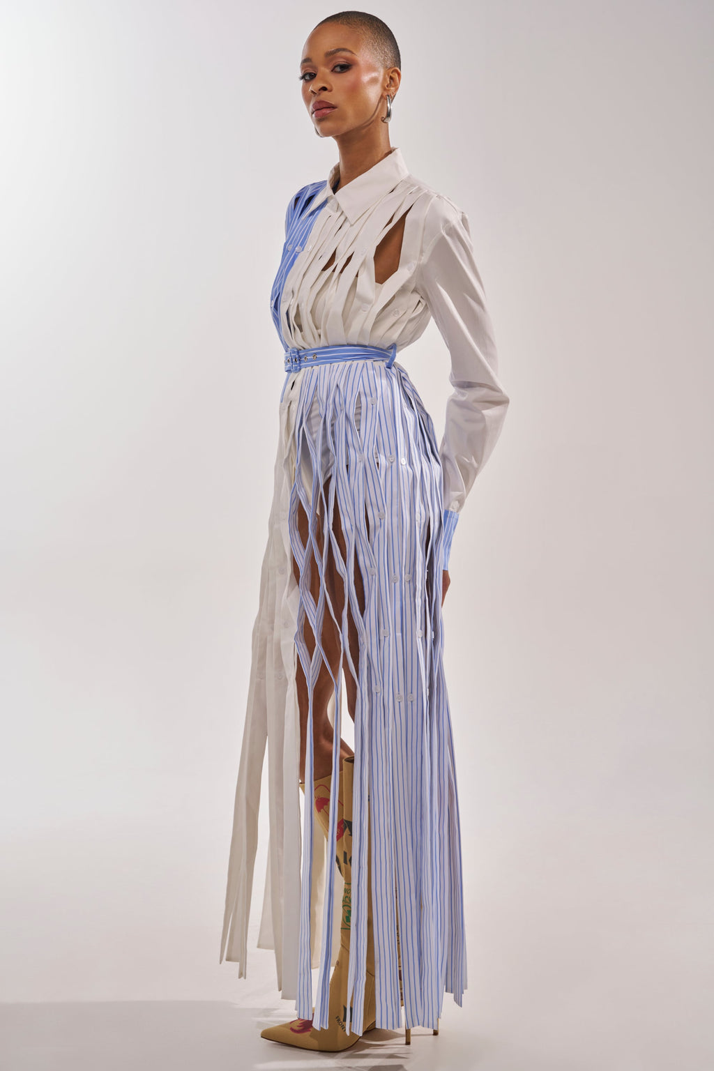 NOT MY MANS BUTTON UP SHIRT MAXI DRESS