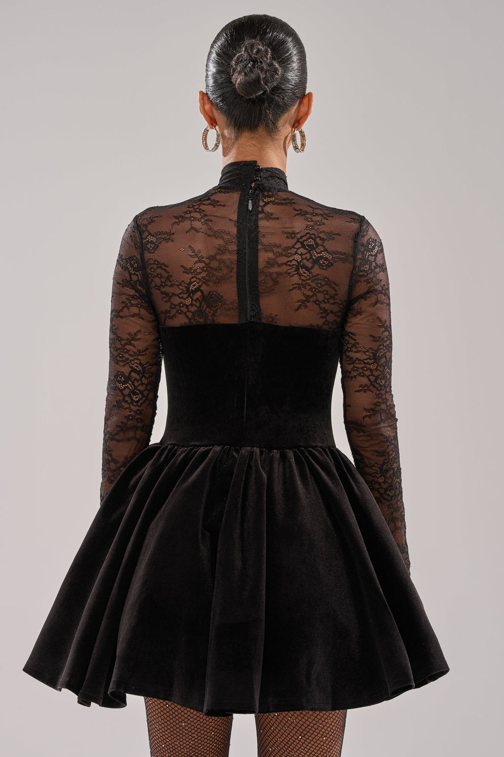DRESSED TO IMPRESS LACE MINI DRESS