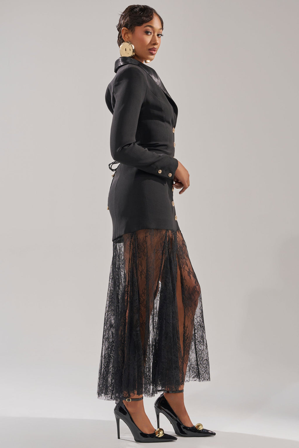 OK BOSS LADY BLAZER MAXI DRESS
