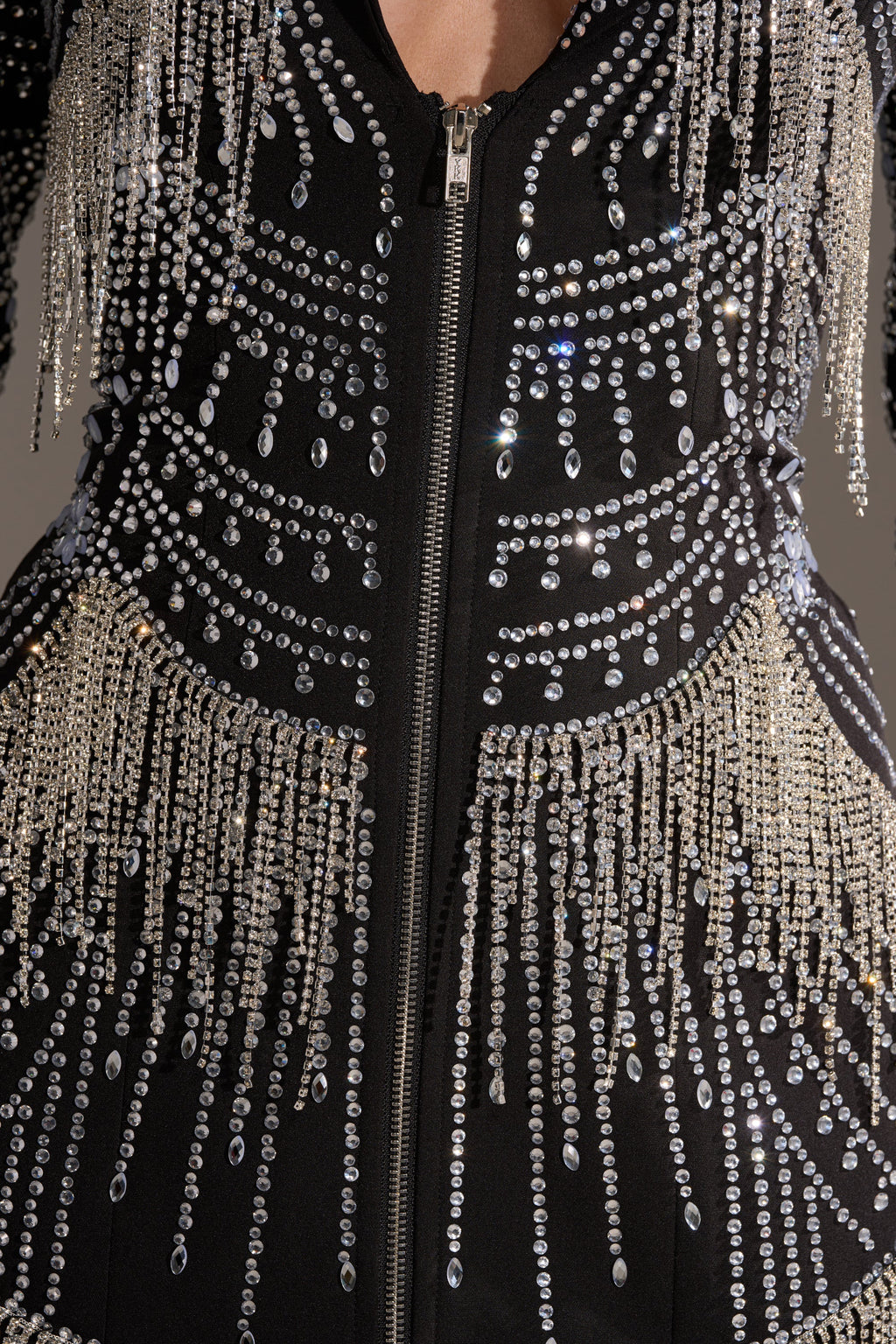 NOT YOUR BABE RHINESTONE BLAZER DRESS