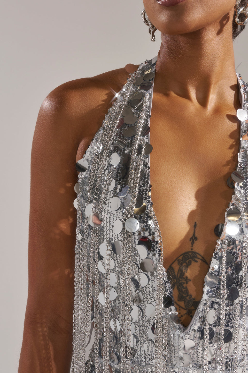 LATE NIGHT AT THE DISCO SEQUIN MINI DRESS