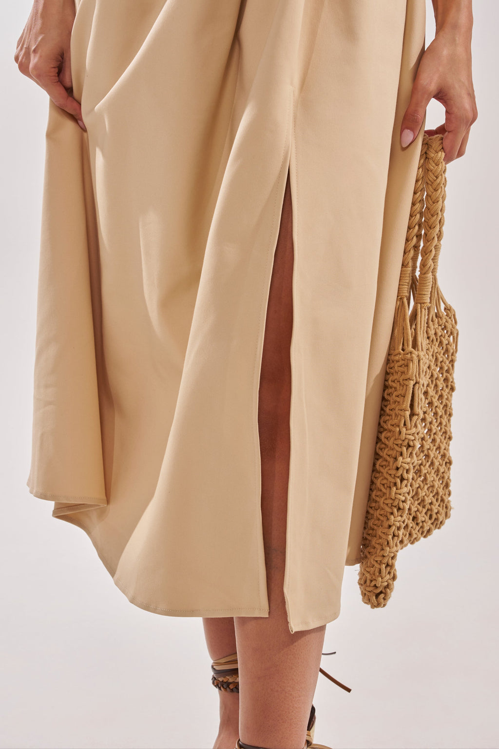 SWEET SOFIE HALTER MIDI DRESS
