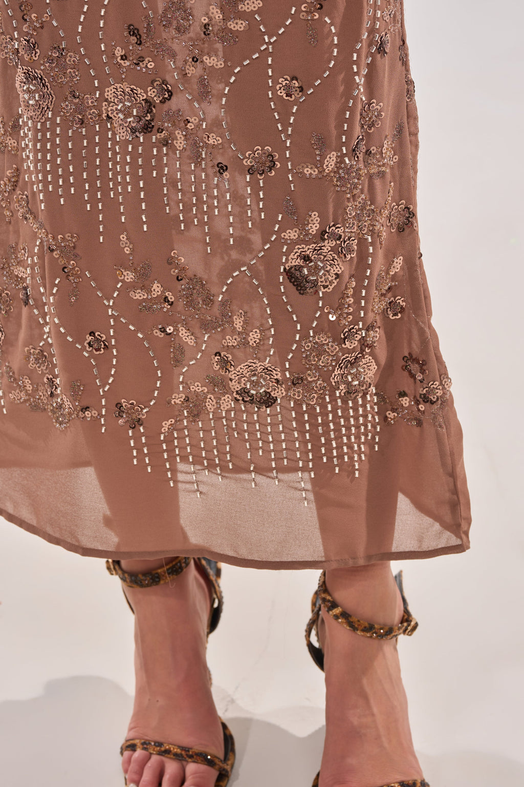 LOVE LETTERS EMBELLISHED MAXI DRESS