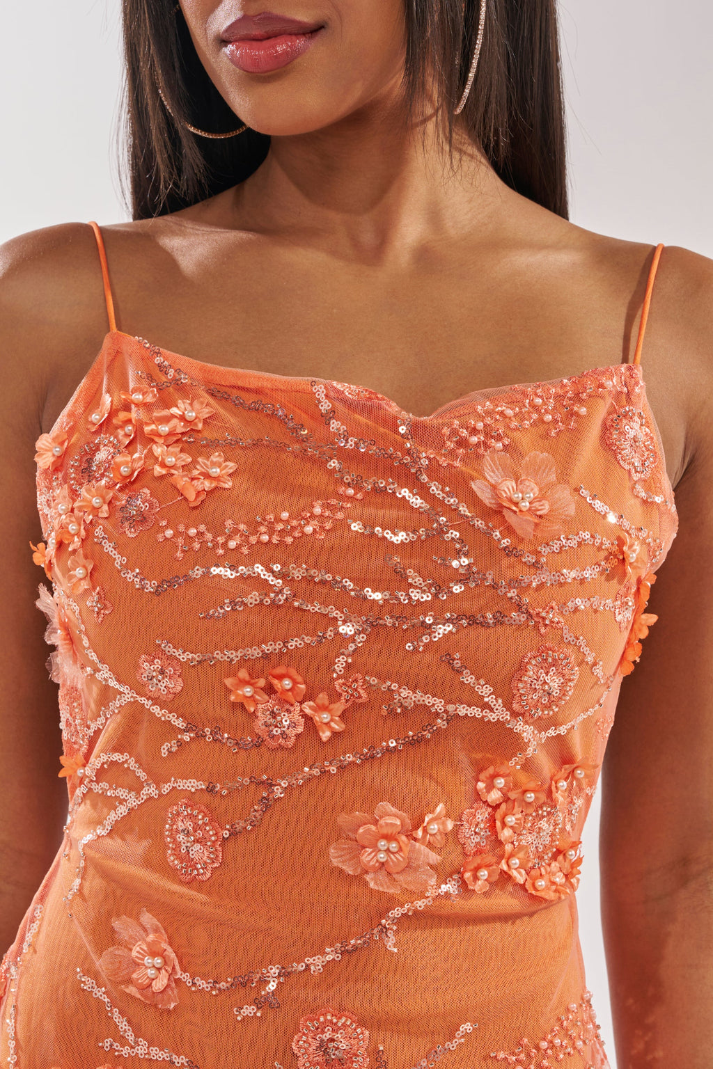 SWEET LIKE ME MINI DRESS IN ORANGE