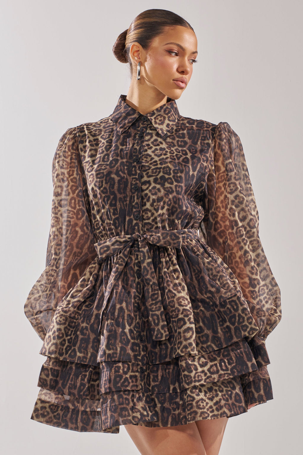 CHICEST OF CHIC LEOPARD PRINT MINI DRESS