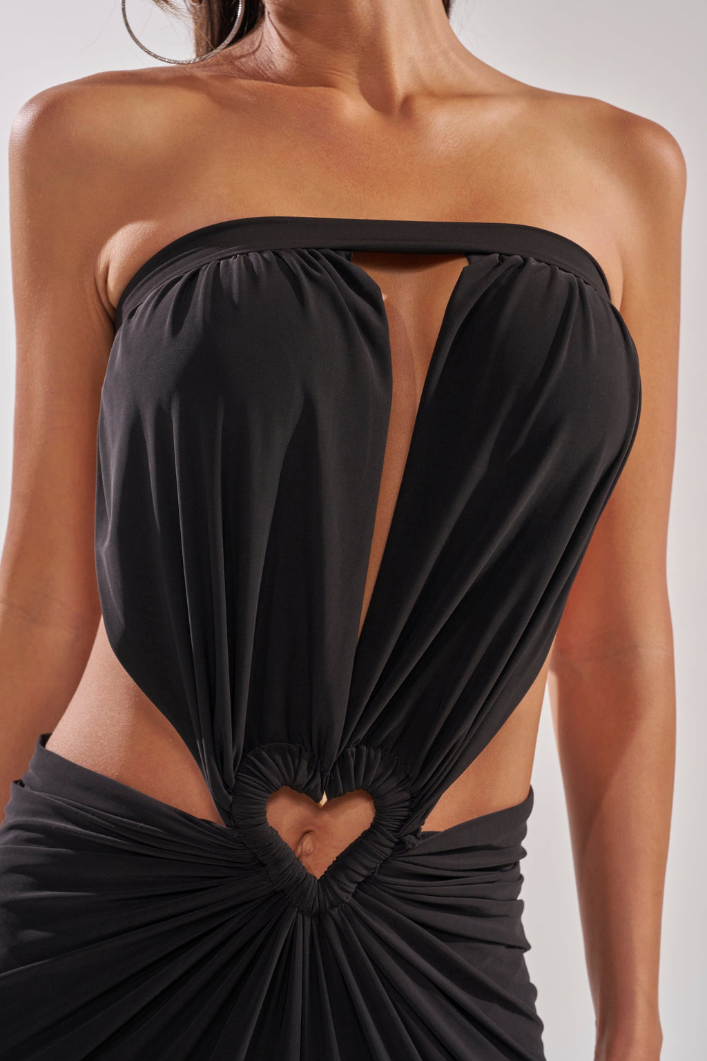 DONT BREAK MY HEART STRAPLESS MAXI DRESS