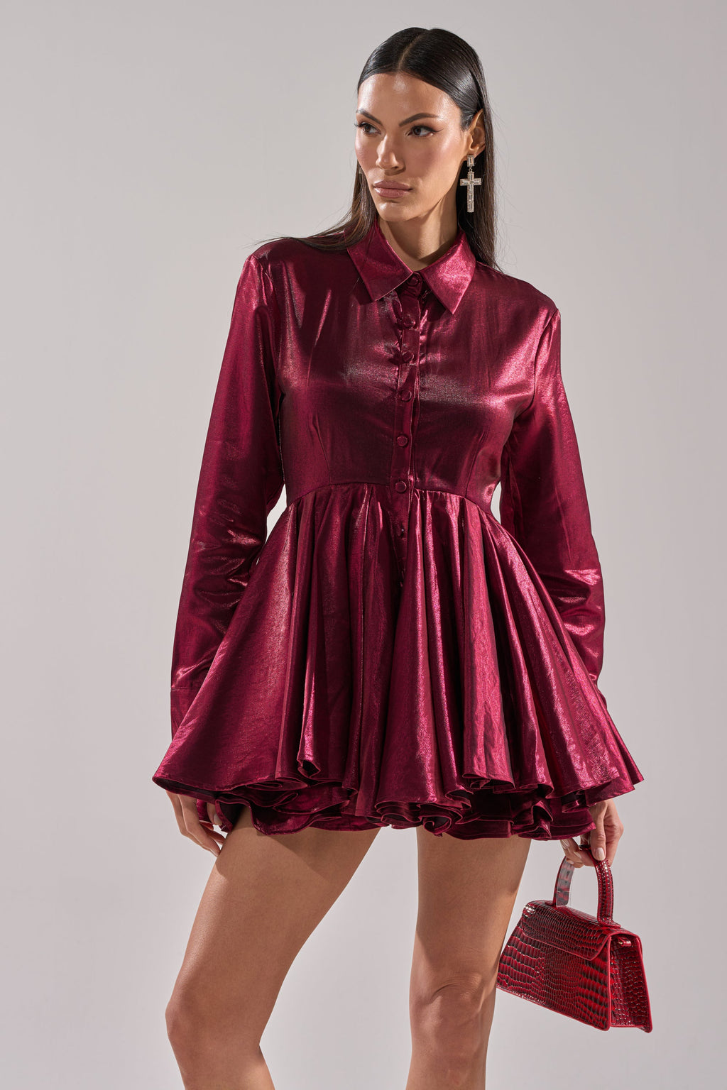 OH MY BUTTON DOWN MINI DRESS