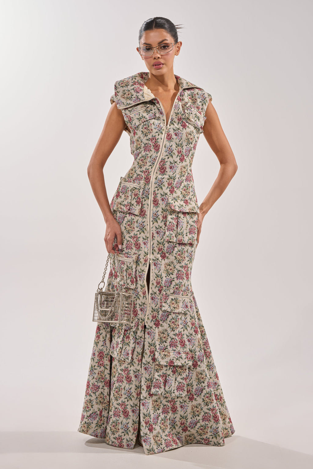 FLOWER POWER TAPESTRY MAXI DRESS