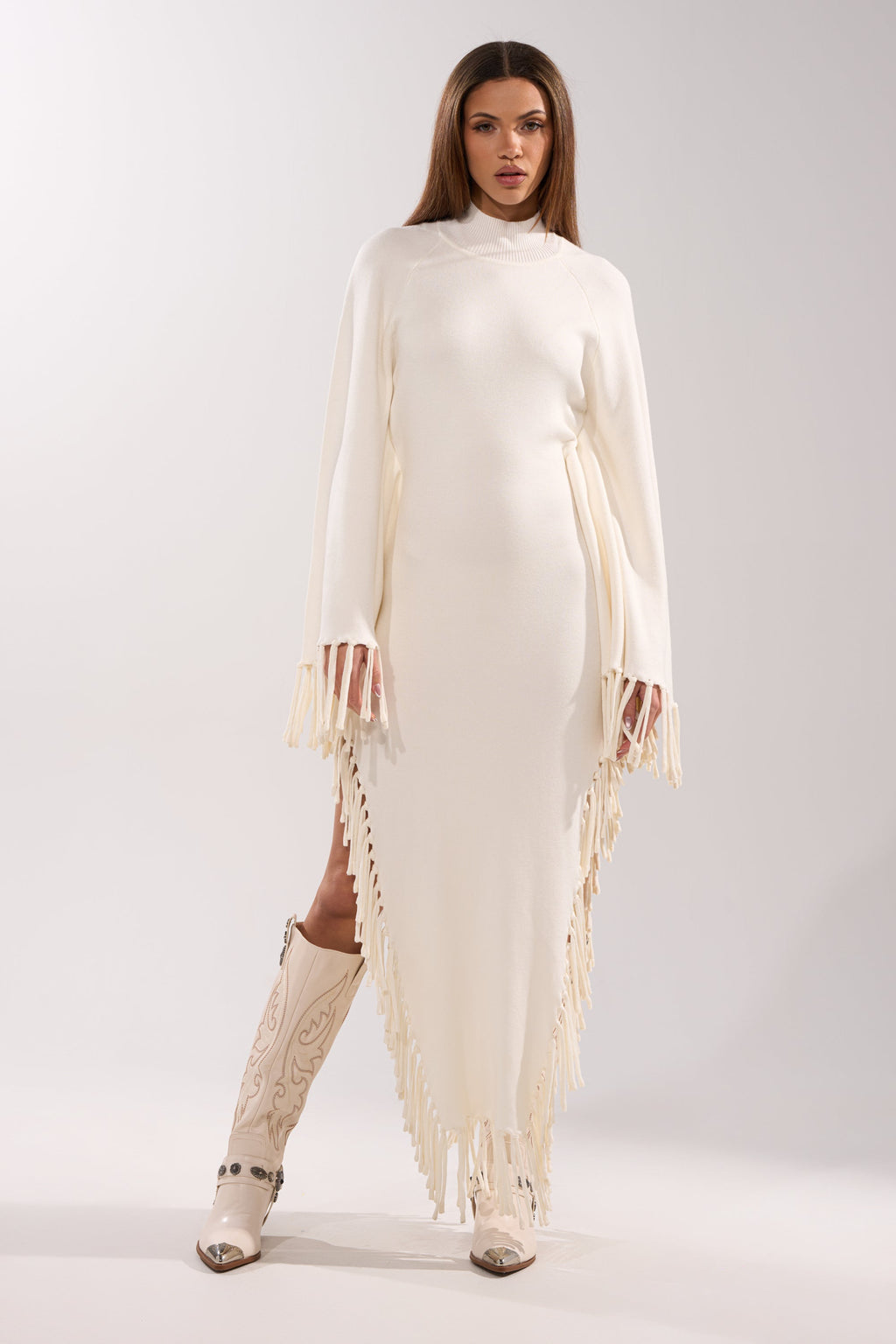 SWEATER WEATHER KNIT MIDI DRESS