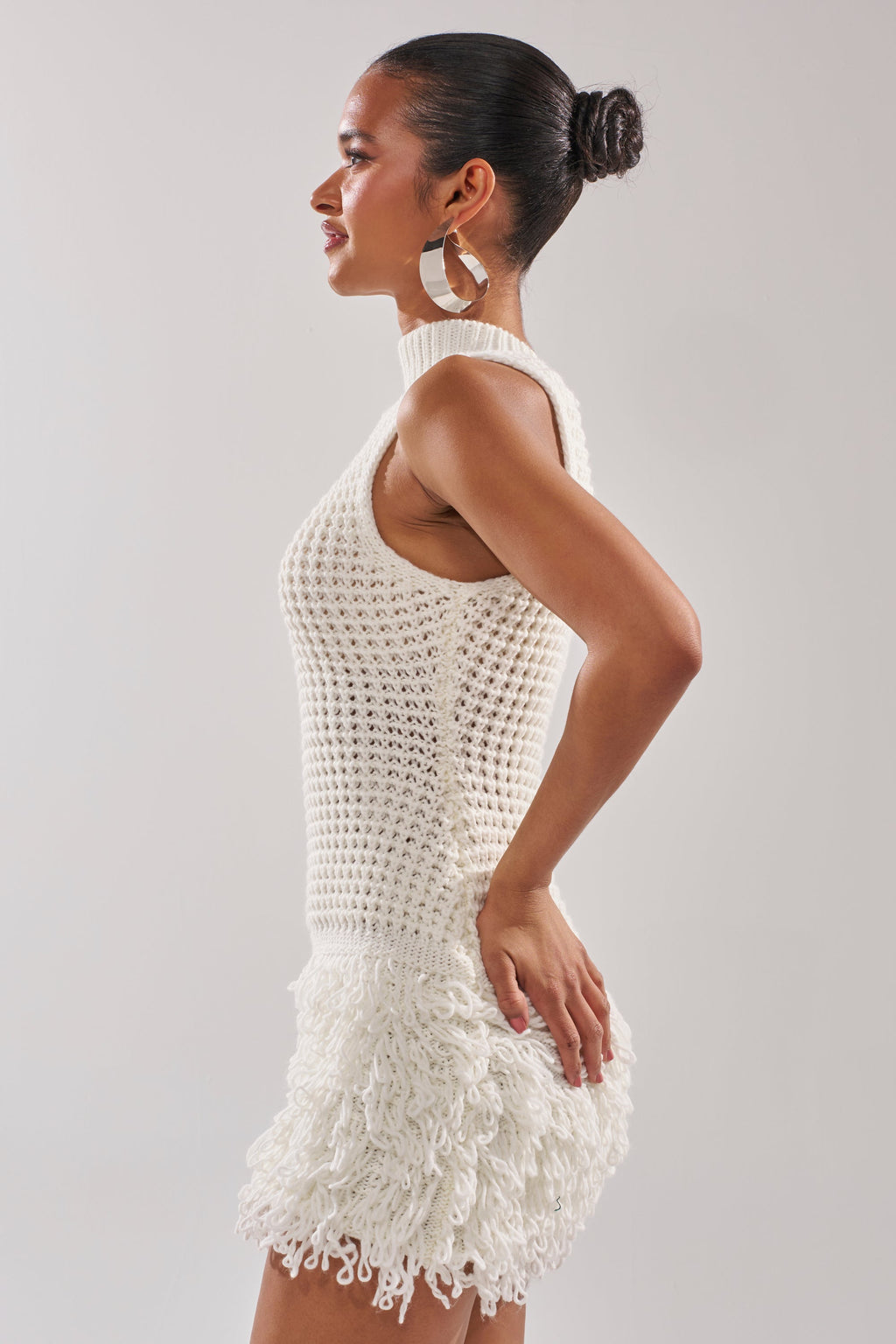 CROCHET CUTIE MINI DRESS