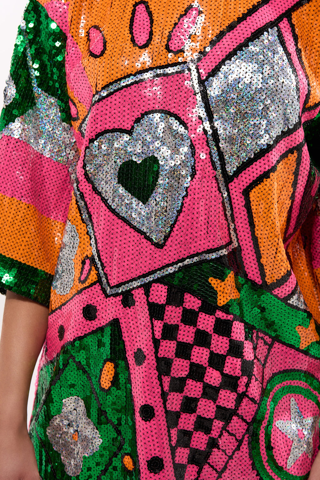 HOUSE OF HEARTS SEQUIN TSHIRT DRESS