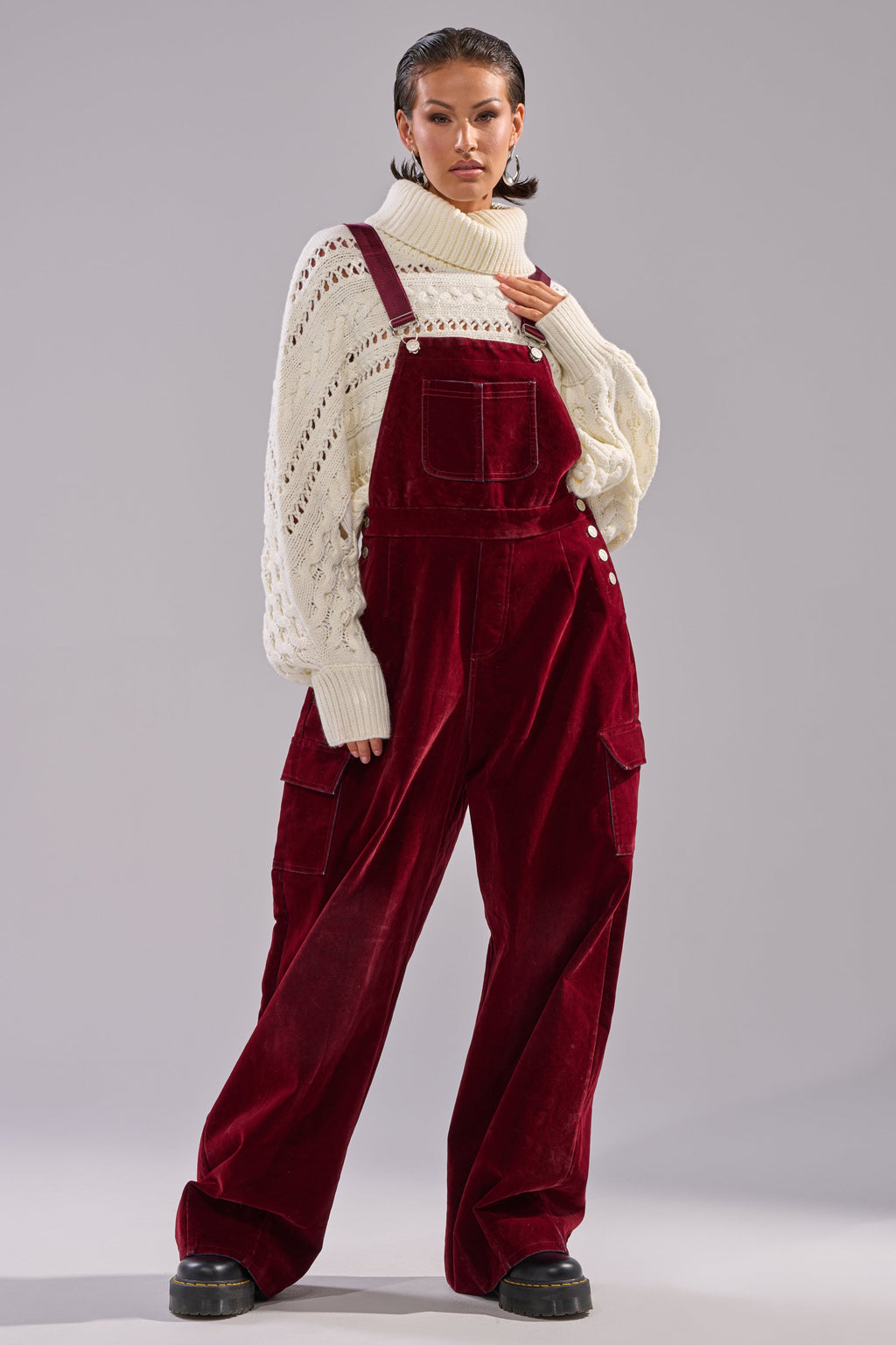 IT'S GIVING VINTAGE VELVET DENIM OVERALLS