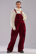IT'S GIVING VINTAGE VELVET DENIM OVERALLS
