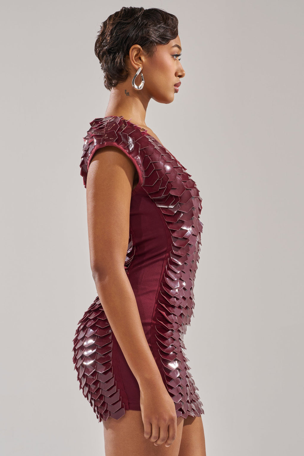 CRAZY IN LOVE SCALE MINI DRESS