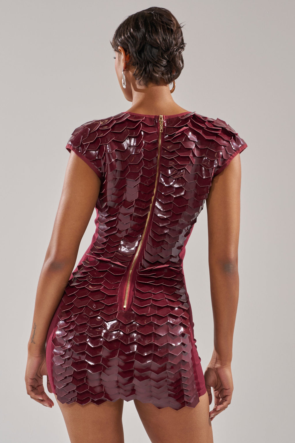 CRAZY IN LOVE SCALE MINI DRESS