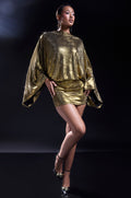 GOLDEN HOUR RHINESTONE MINI DRESS