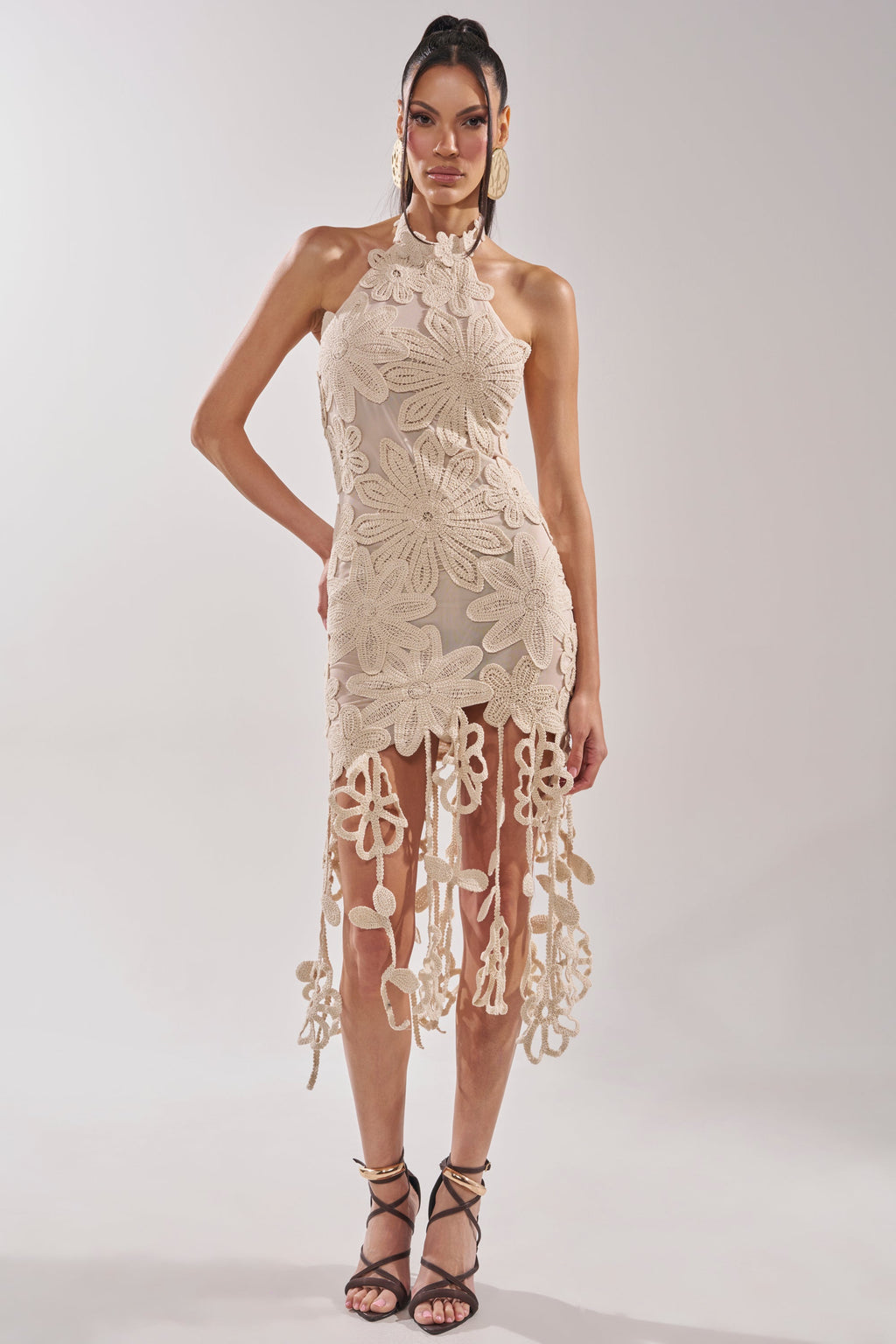 CELINE FLORAL MIDI DRESS