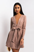 SEXY FAUX SUEDE DRESSY MINI