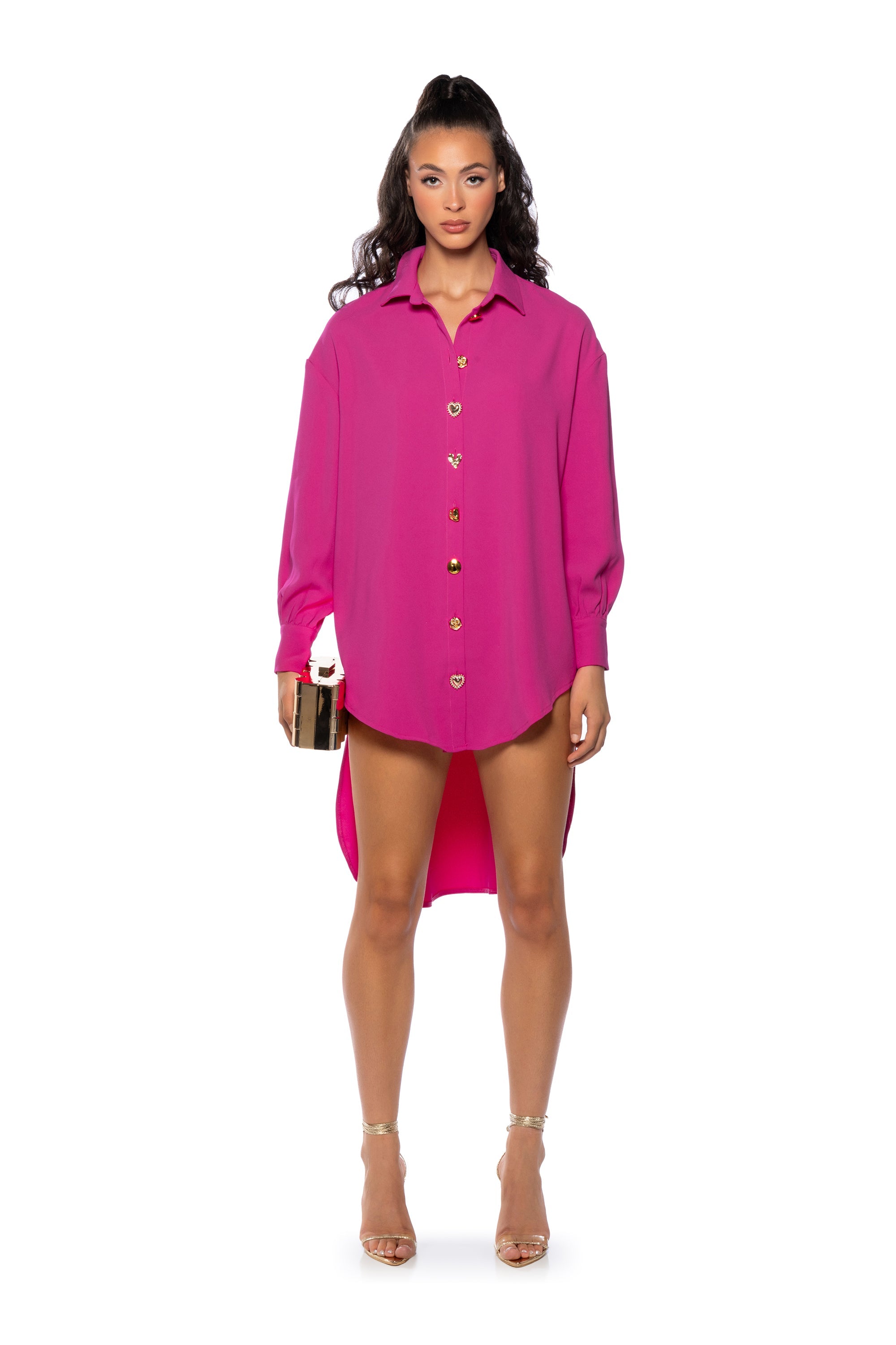 EVERYDAY BUTTON DOWN SHIRT DRESS